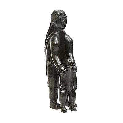 Sample artwork by Nancy Aupaluktuq (Born 1940), known for sculpture/inuit art - View similar artists and auction records