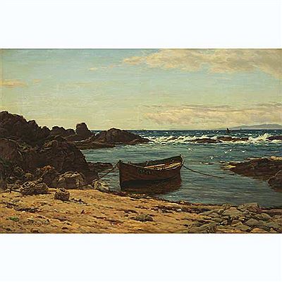 IN SHELTER- WEST KINTYRE by John James Bannatyne - Auction record, sale price, and art valuation. Compare with similar artists and explore comparable artworks.