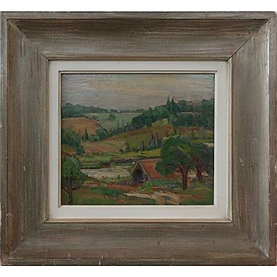 BY THE RIVER BOATHOUSE, HUMBER, WOODBRIDGE by Lily Osman Adams - Auction record, sale price, and art valuation. Compare with similar artists and explore comparable artworks.