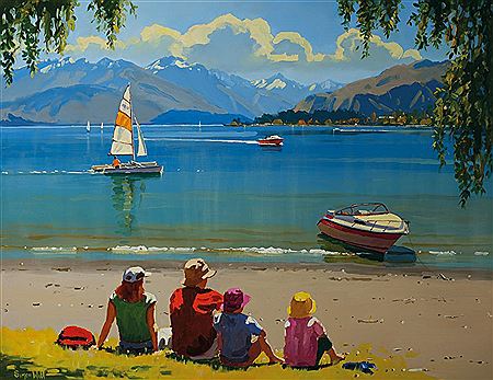 Relaxing at Wanaka 2004