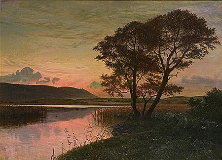 Abendlandschaft am Fluss by Vilhelm Peder Jensen-Klint - Auction record, sale price, and art valuation. Compare with similar artists and explore comparable artworks.