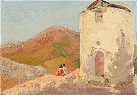 Landschaft mit sitzendem Paar by Pericles Lytras - Auction record, sale price, and art valuation. Compare with similar artists and explore comparable artworks.