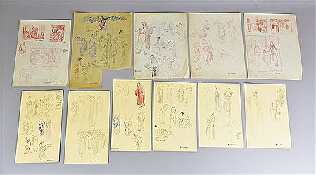 (11) Study Sketches for Paintings