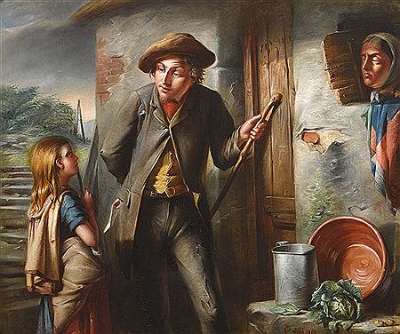 AN UNWELCOME CALLER, 1868