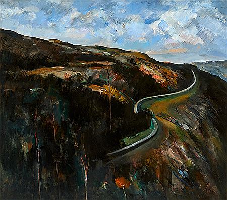 THE ROAD ABOVE LOUGH TAY, COUNTY WICKLOW