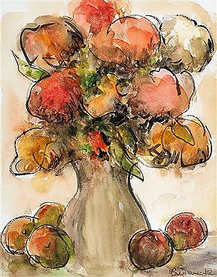 STILL LIFE WITH FLOWERS AND FRUIT