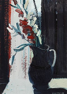 FLOWERS IN DARK JUG, 1988