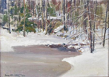 Maine Winter Creek
