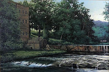 Depicting: historic Roller mill in Parke County, I