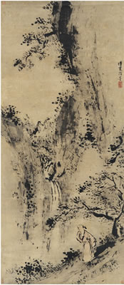 WATERFALL by Wen Fu - Auction record, sale price, and art valuation. Compare with similar artists and explore comparable artworks.