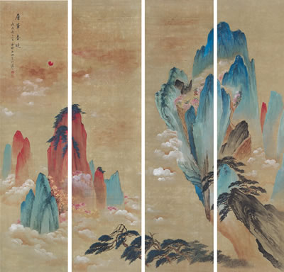 PEAKS IN THE SPRING MORNING