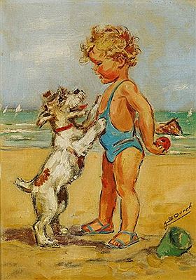 Sample artwork by Germaine Bouret (1907 - 1953), known for painting - View similar artists and auction records