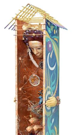 Outsider art assemblage sculpture