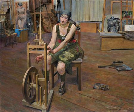 SPINNER by Jacek Malczewski - Auction record, sale price, and art valuation. Compare with similar artists and explore comparable artworks.