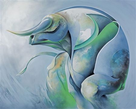 Sample artwork by Bartosz Stepinski (Born 1992), known for surrealism and fantasy art - View similar artists and auction records