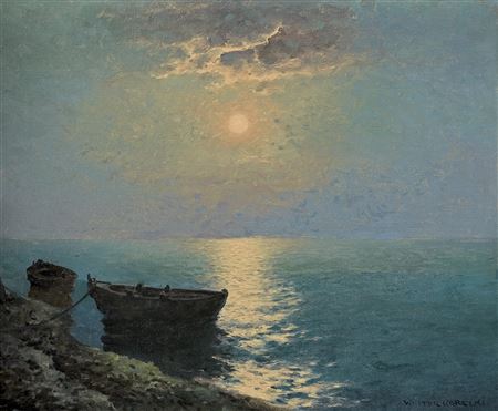 NOCTURNE – BOATS AT THE SHORE