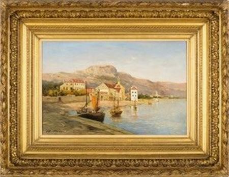 Sample artwork by Antonin Chittussi (1847 - 1891), known for landscape paintings and drawings - View similar artists and auction records