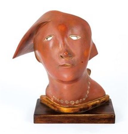 Mask with necklace