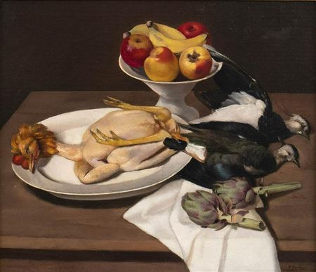 Still Life with Plucked Chicken, 1928