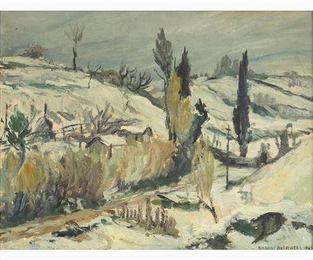 Snowy landscape, 1945