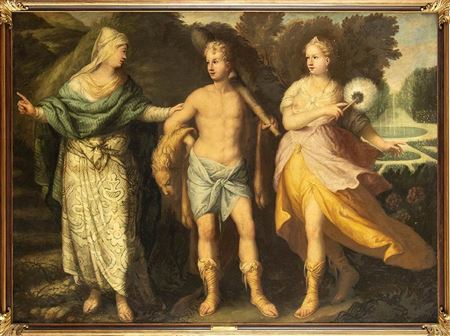 Hercules at the crossroads by Friedrich Sustris - Auction record, sale price, and art valuation. Compare with similar artists and explore comparable artworks.