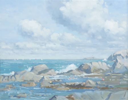 Seapoint, view of Dalkey Island