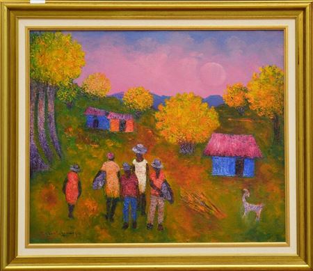 Au pipirite chantant by Henri Calixte - Auction record, sale price, and art valuation. Compare with similar artists and explore comparable artworks.