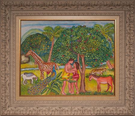 Adam et Ève au Paradis by Gabriel Leveque - Auction record, sale price, and art valuation. Compare with similar artists and explore comparable artworks.