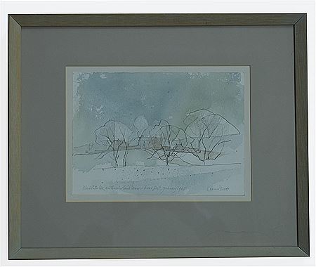"Black Callerton, Northumberland - Snow & Hoarfrost, January 1985" by Leonard Charles Evetts - Auction record, sale price, and art valuation. Compare with similar artists and explore comparable artworks.