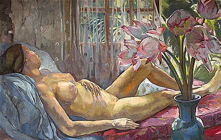 Lotus Nude, circa 1938 by Alix Ayme - Auction record, sale price, and art valuation. Compare with similar artists and explore comparable artworks.