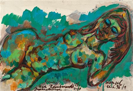 Study after Rembrandt 'Jupiter + Antiope'