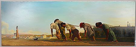 Colonial workers on the canal by Radukan Artur Pavlovich - Auction record, sale price, and art valuation. Compare with similar artists and explore comparable artworks.