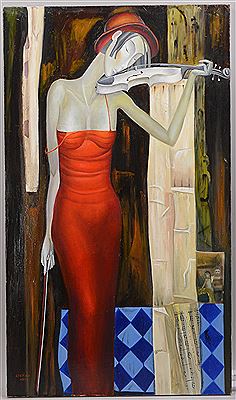 'Girl and music sound'