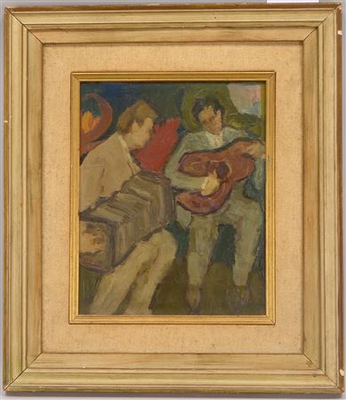 'Bandonéon y Guitarra' by Angel Laddaga - Auction record, sale price, and art valuation. Compare with similar artists and explore comparable artworks.