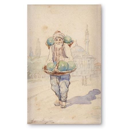 “Watermelon seller” by Ali Sami Boyar - Auction record, sale price, and art valuation. Compare with similar artists and explore comparable artworks.