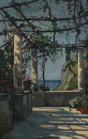 Sample artwork by Louis Jacques Vigon (1897 - 1985), known for land-and cityscape painting - View similar artists and auction records
