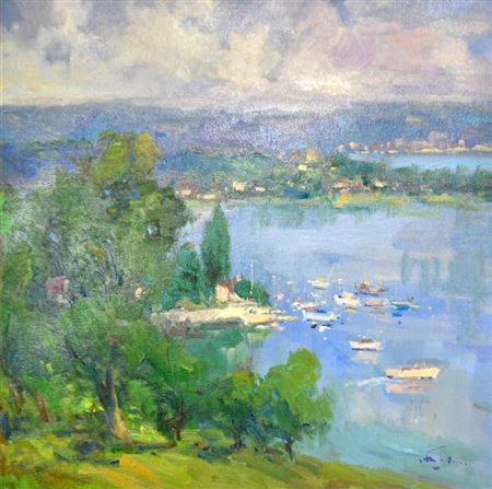Sample artwork by Guido Frick (Born 1947), known for painting - View similar artists and auction records