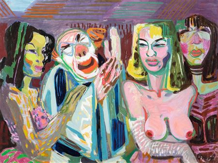 Masquerade. by Eduard Hopf - Auction record, sale price, and art valuation. Compare with similar artists and explore comparable artworks.