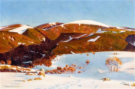 Winter sun on the Feldberg.