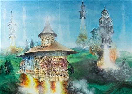 The Ascension by Obie Platon - Auction record, sale price, and art valuation. Compare with similar artists and explore comparable artworks.