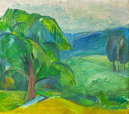 "Landscape" by Iacob Lazar - Auction record, sale price, and art valuation. Compare with similar artists and explore comparable artworks.
