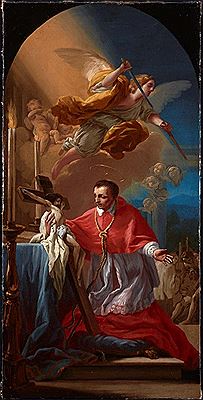 Borromeo worshipping the Cross by Jose del Castillo - Auction record, sale price, and art valuation. Compare with similar artists and explore comparable artworks.