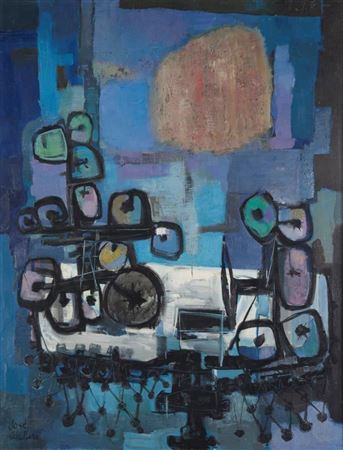 Velador a la luna llena by Jose Caballero - Auction record, sale price, and art valuation. Compare with similar artists and explore comparable artworks.