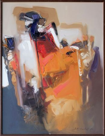Sample artwork by Ali Candas (Born 1940), known for paintings - View similar artists and auction records