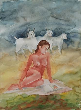 Sample artwork by Fikri Canturk (Born 1933), known for painting - View similar artists and auction records