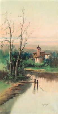 "Paisaje con río"