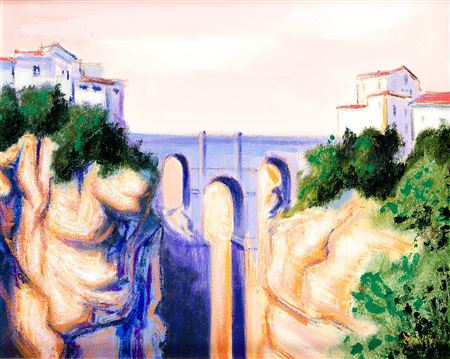 "Ronda. Puente Nuevo" by Manuel Vicario - Auction record, sale price, and art valuation. Compare with similar artists and explore comparable artworks.