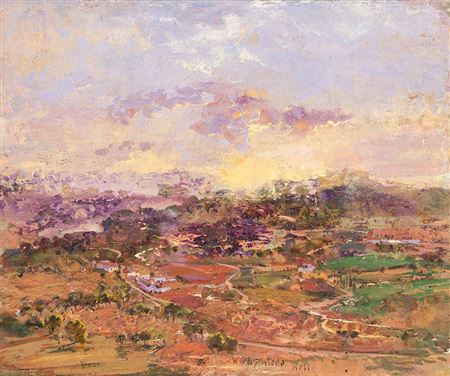 "Atardecer en la sierra, Alcaráz"