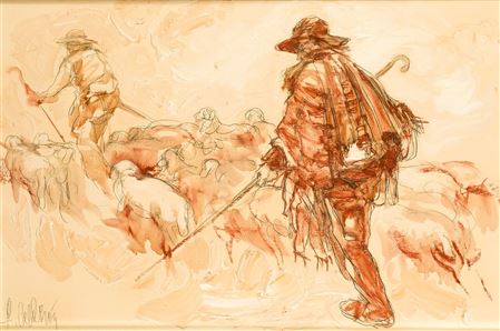 Sample artwork by Ramon Calderon (1932 - 2004), known for sculpture; painting - View similar artists and auction records
