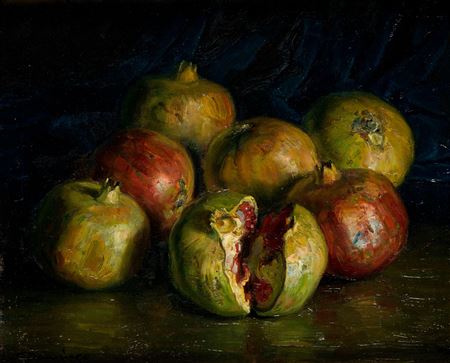 "Still life with oysters" and "Still life with pomegranates"
